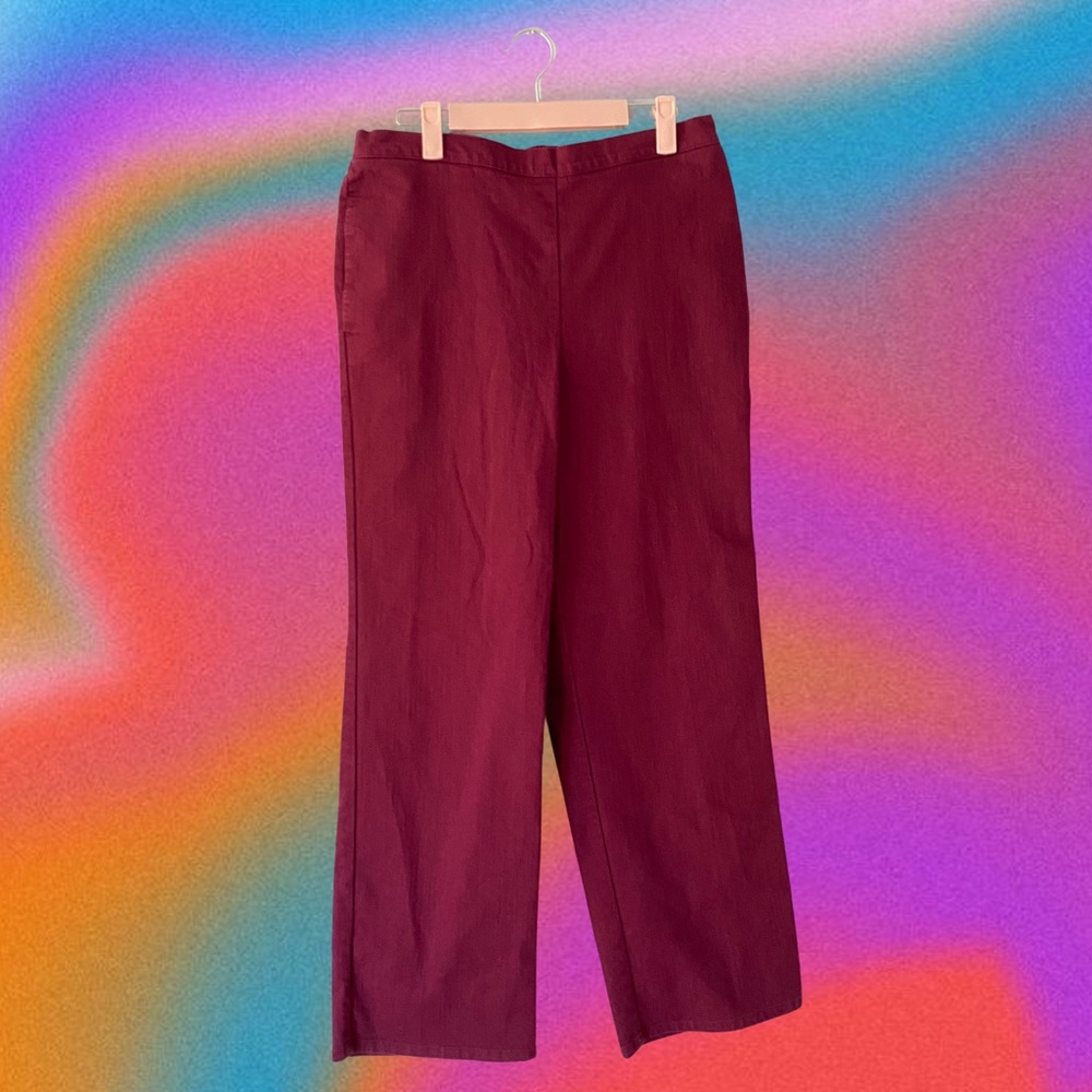 Maroon Alfred Dunner Pants